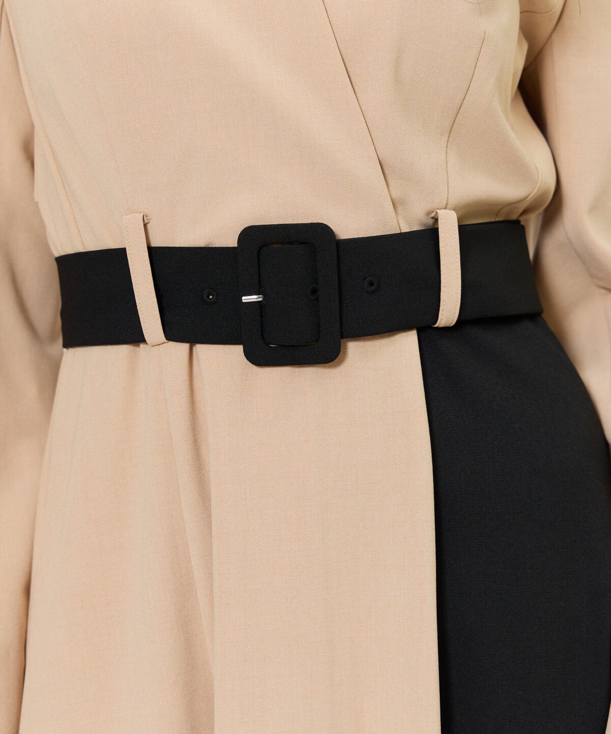 アンドクチュール「バイカラーカシュクールワンピース」|ワンピース|