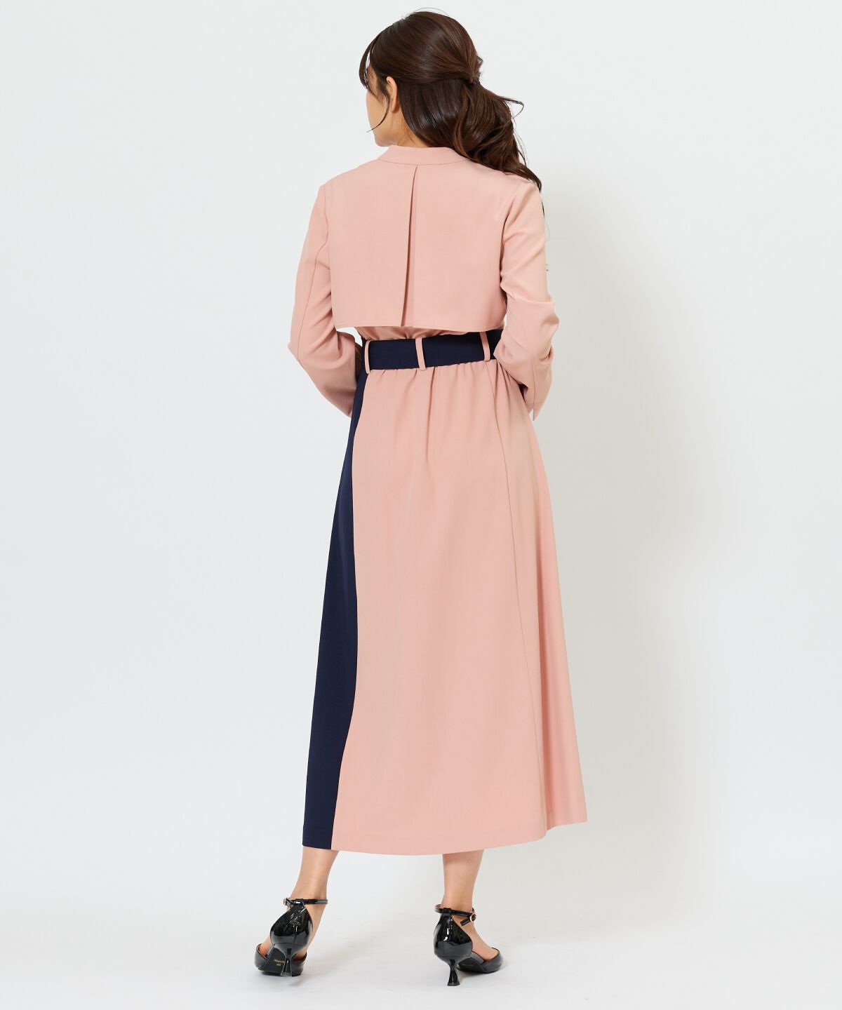 アンドクチュール「バイカラーカシュクールワンピース」|ワンピース|