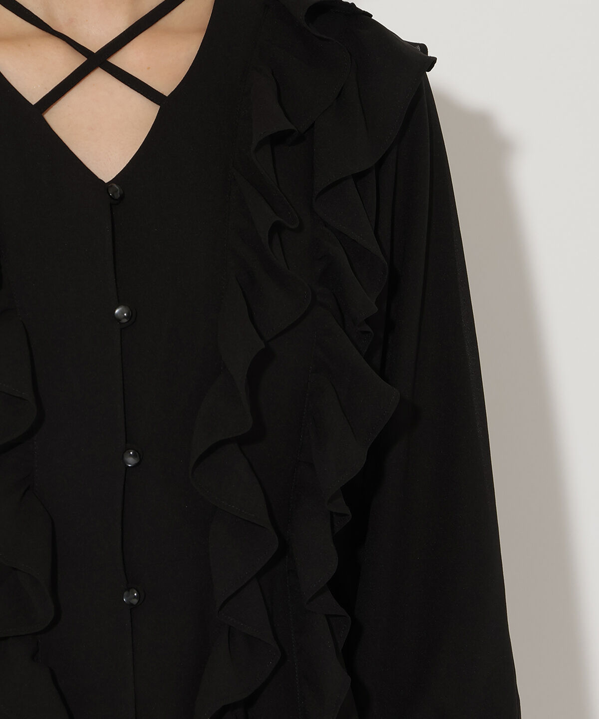 アンドクチュール「ラッフルフリルチョーカーミニワンピース」|ワンピース|