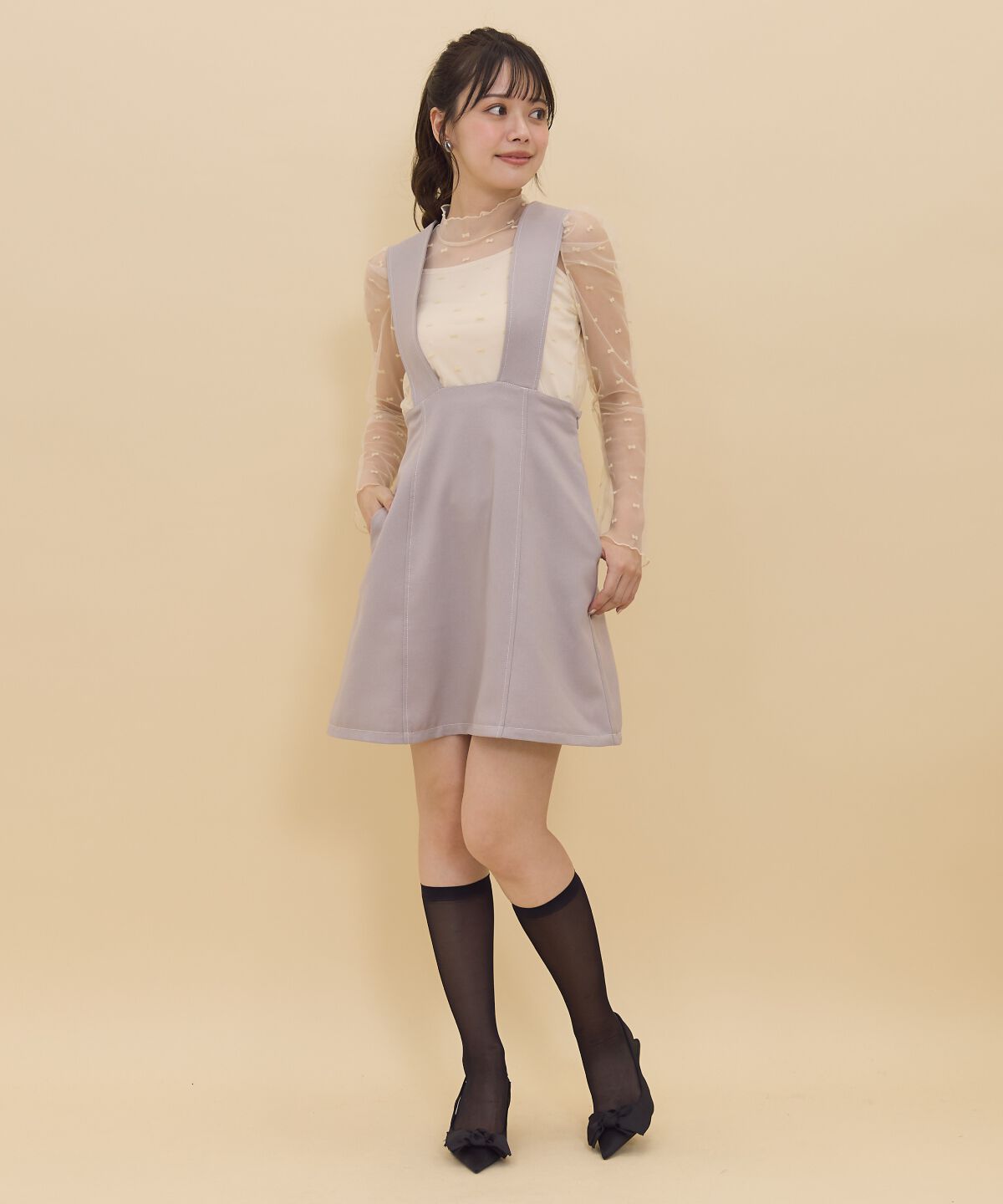 REDYAZEL「2wayレングスウーリッシュジャンパースカート」|ジャンパースカート|