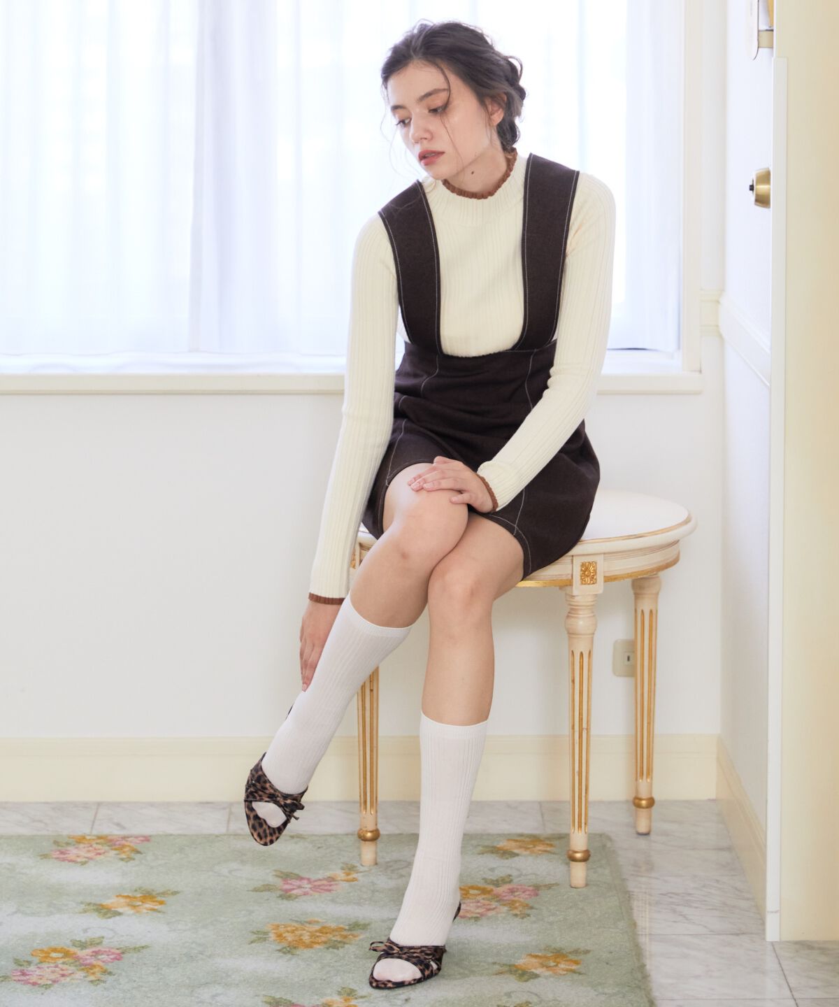 REDYAZEL「2wayレングスウーリッシュジャンパースカート」|ジャンパースカート|