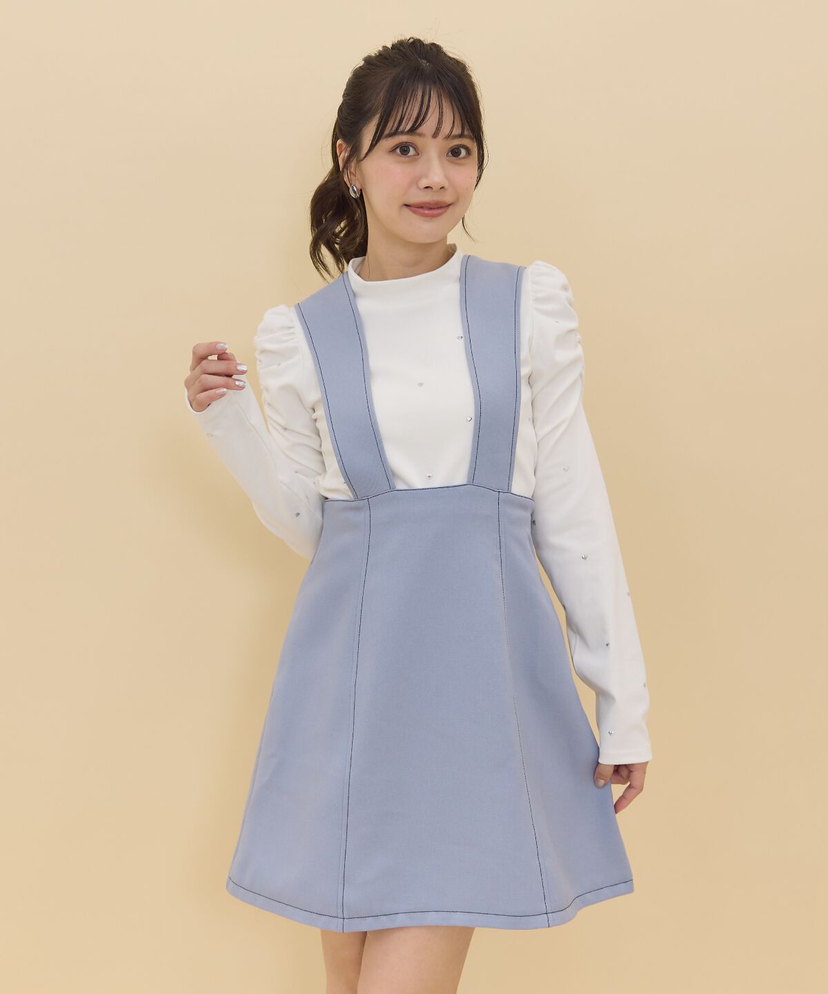 REDYAZEL「2wayレングスウーリッシュジャンパースカート」|ジャンパースカート|