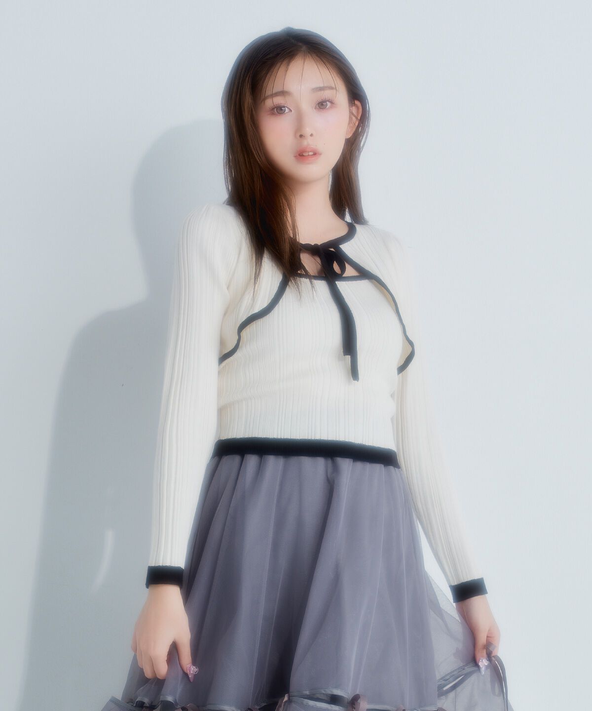 REDYAZEL「ボレロレイヤードデザインニット」|ニット・セーター|