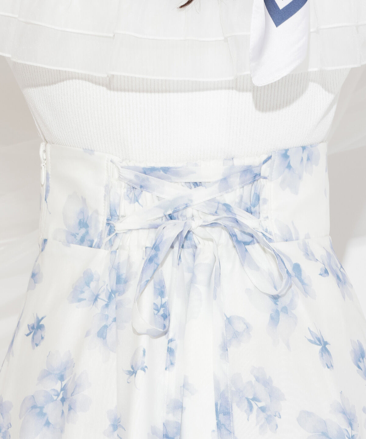 WILLSELECTION「ウォーターフラワープリントスカート」|フレア|