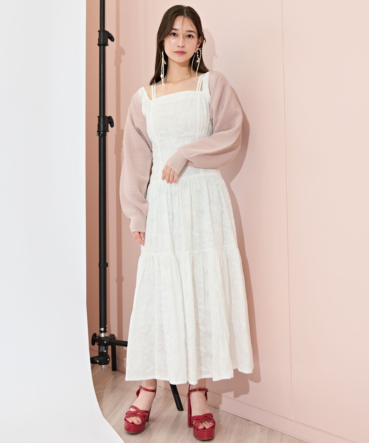 WILLSELECTION「ショート丈柄編みボレロ」|カーディガン|