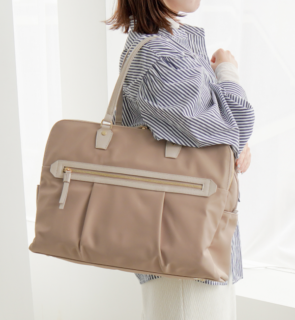 ace.「ace./エース ラポルテム トートバッグ B4 15.6インチサイズ レディースビジネス 68524」|トートバッグ|ベージュ