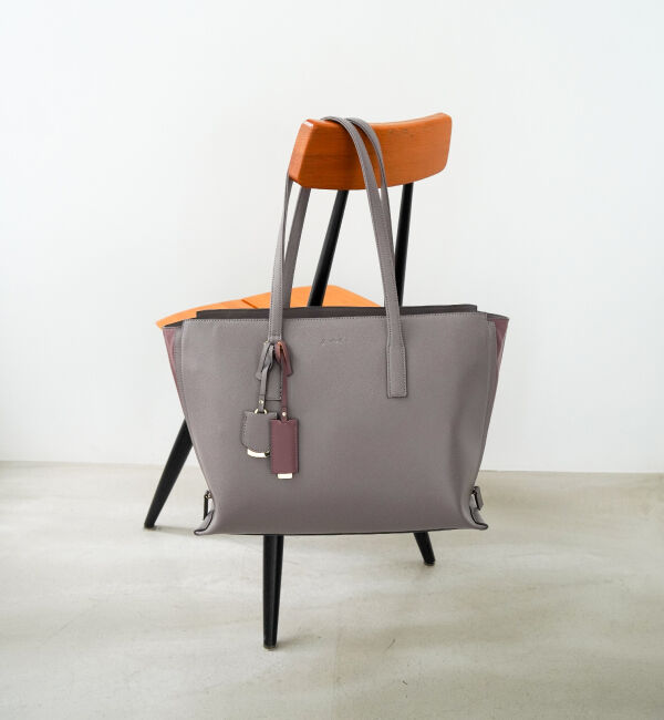 Jewelna Rose「Jewelna Rose  OLバッグ・セレム  横型トートバッグ A4サイズ 16189」|トートバッグ|モーヴグレー