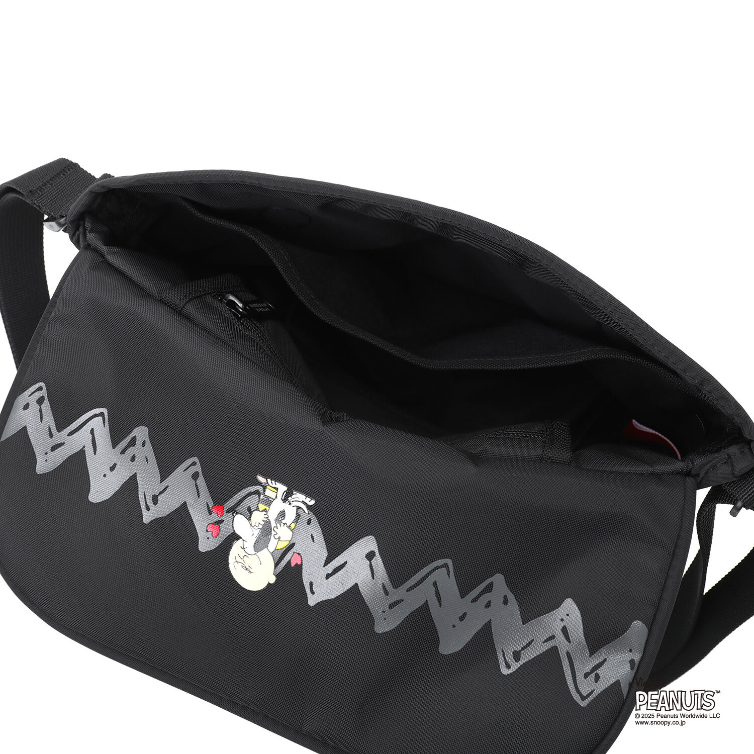 Manhattan Portage「NYLON MESSENGER BAG (XXS) FLIGHT NYLON BACKING BP W/DIV MGNT PEANUTS 25」|ショルダー・メッセンジャー|