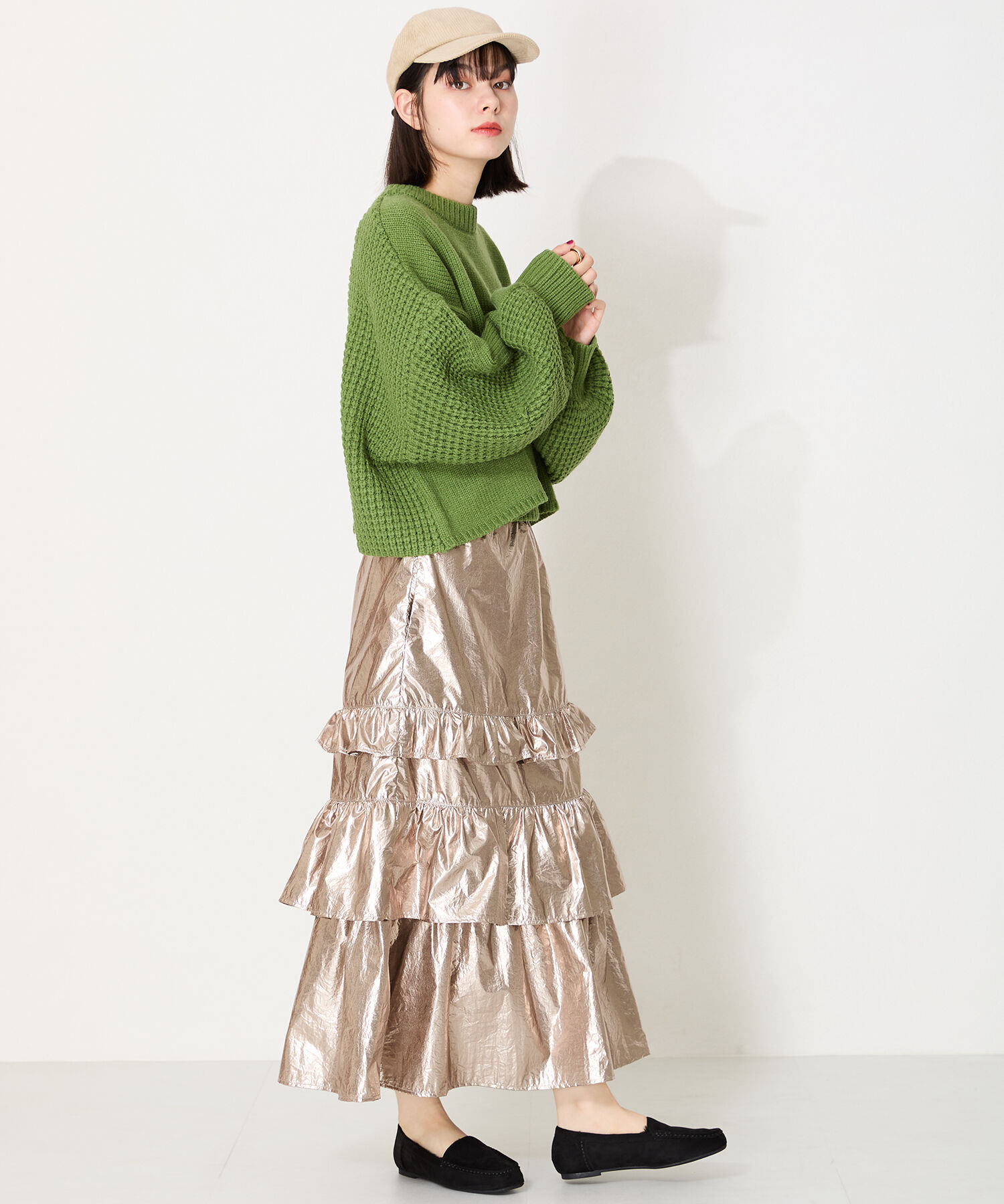 WA Oriental TRaffic「【累計5万足突破】 もこもこ ムートンシューズ /12311 モカシン フェイク ファー 再入荷 フラット」|パンプス|