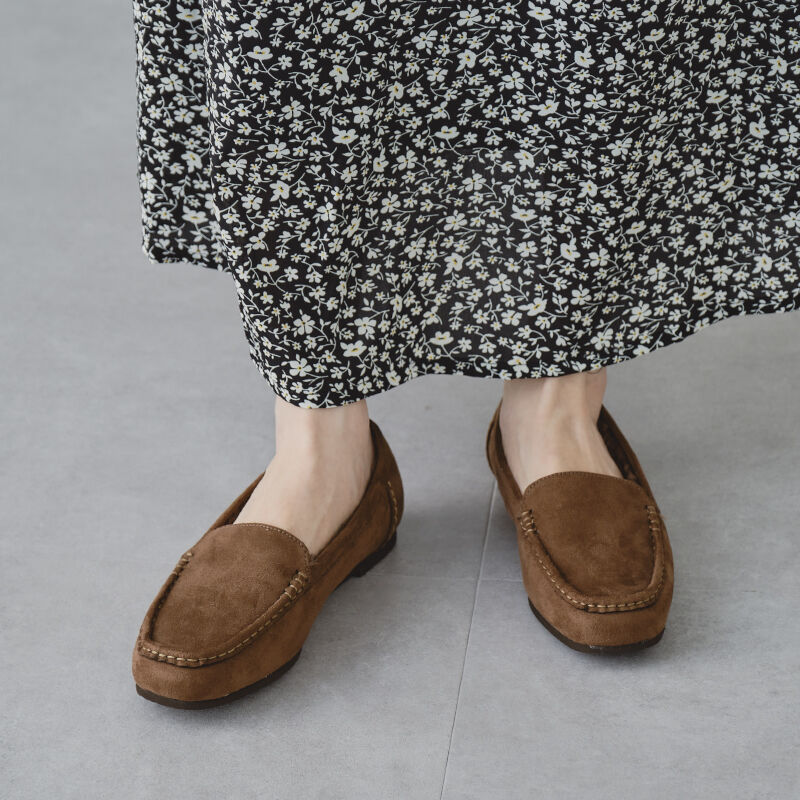 WA Oriental TRaffic「【累計5万足突破】 もこもこ ムートンシューズ /12311 モカシン フェイク ファー 再入荷 フラット」|パンプス|