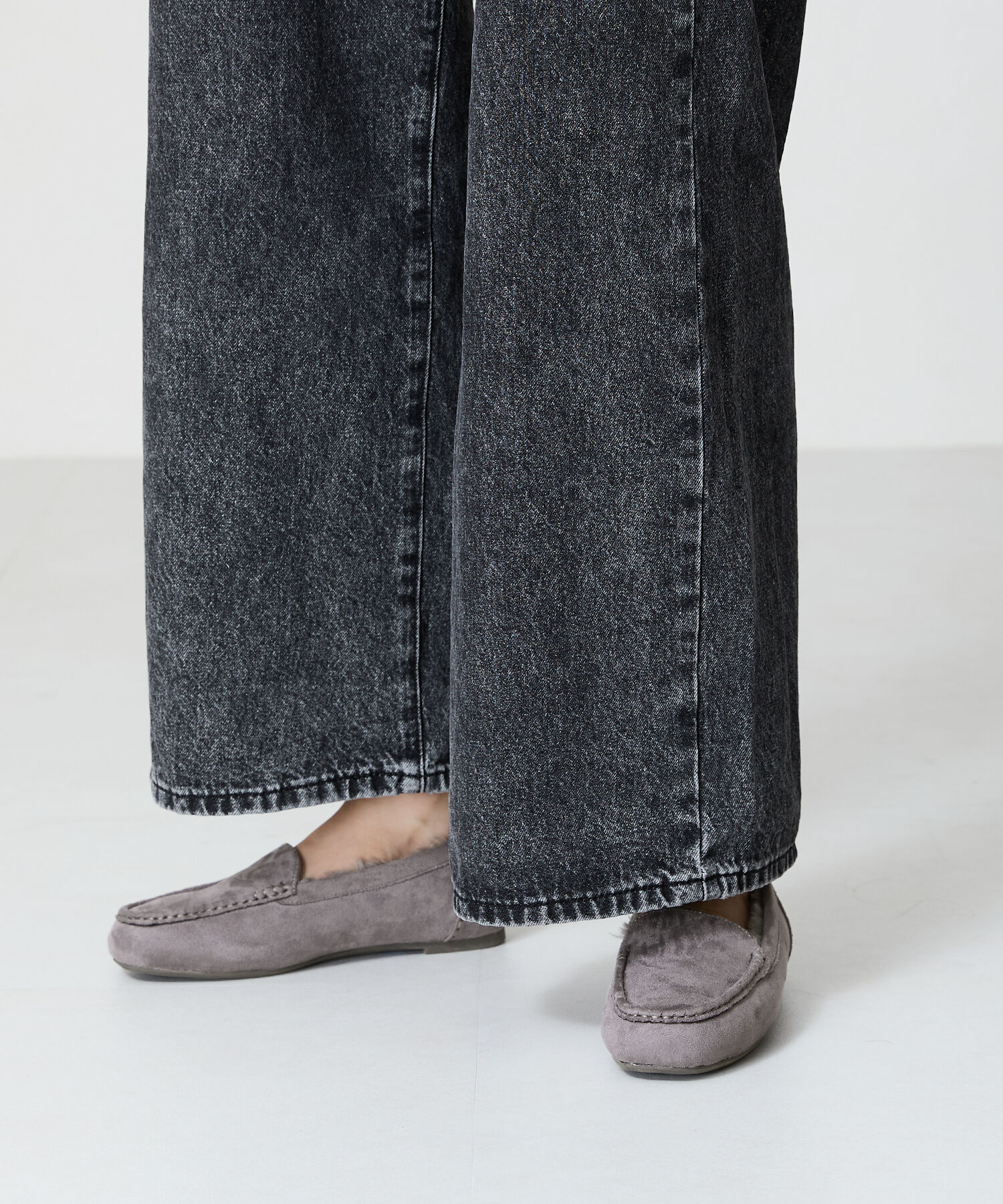 WA Oriental TRaffic「【累計5万足突破】 もこもこ ムートンシューズ /12311 モカシン フェイク ファー 再入荷 フラット」|パンプス|