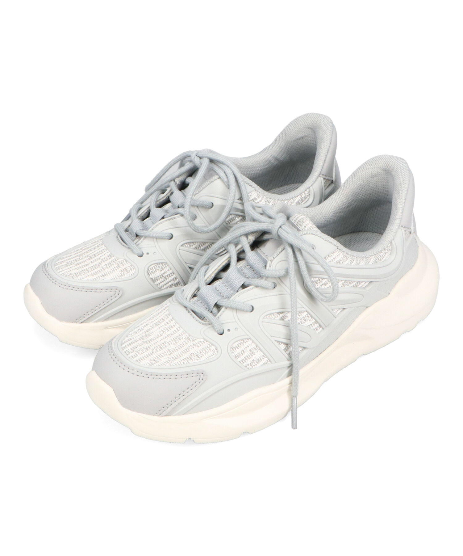 ORiental TRaffic「ラバーパーツ&times;ラメ織りレーススニーカー/OT3760」|スニーカー|