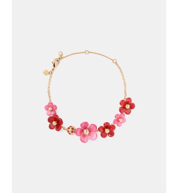 kate spade new york「サマー デイズ フラワー スキャッター ブレスレット」|ブレスレット・バングル|RED