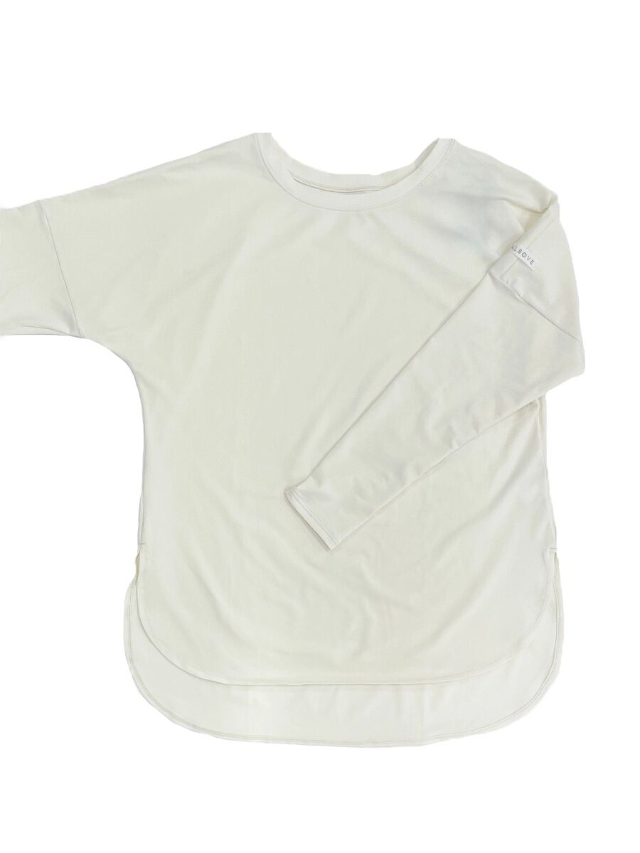 ALBOVE「【ECO BLUE】エコ素材ストレッチロングスリーブトップス」|スポーツ|オフ白