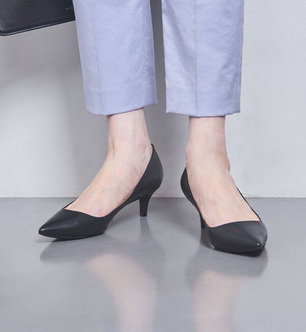 UNITED ARROWS「ポインテッドトゥ ソフト パンプス BLACK」|パンプス|