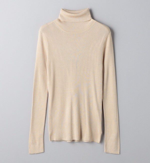 UNITED ARROWS「シルクリブ タートルネック ニット」|ニット・セーター|