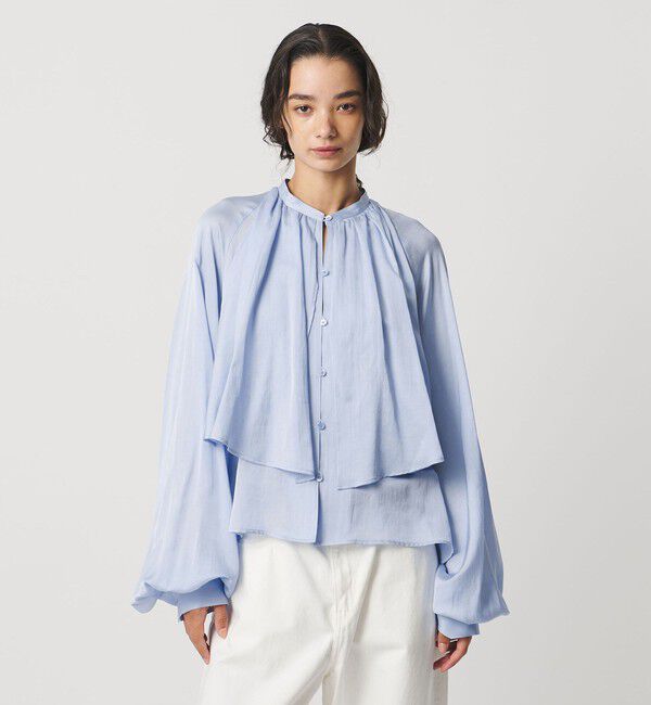 AEWEN MATOPH「＜AEWEN MATOPH＞スカーフ ラグランブラウス ‐ウォッシャブル‐」|シャツ・ブラウス|