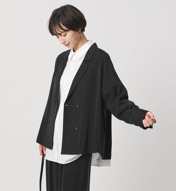 UNITED ARROWS「オープンカラー シャツ ジャケット」|シャツ・ブラウス|