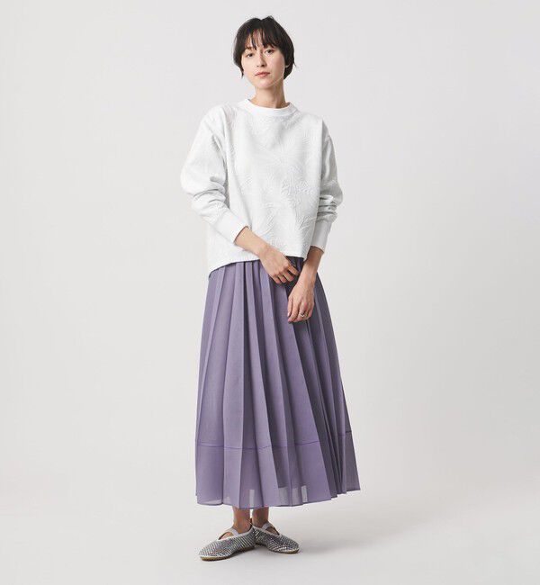 UNITED ARROWS「オーガンジー プリーツスカート」|スカート|