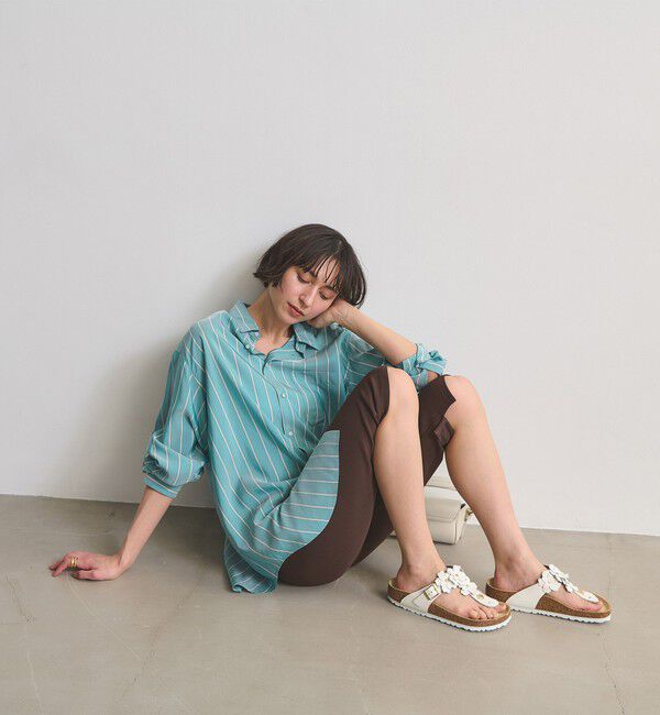 UNITED ARROWS「【国内EXCLUSIVE】＜BIRKENSTOCK＞GIZEH フラワー サンダル」|サンダル|
