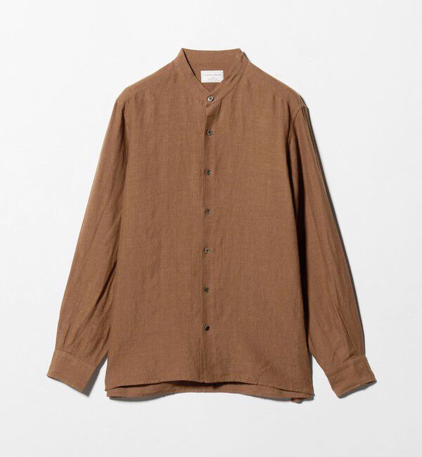 UNITED ARROWS「LIBECO リネン バンドカラー シャツ」|シャツ・ブラウス|