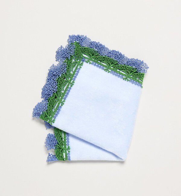 UNITED ARROWS「＜近沢レース店＞アガパンサス ハンカチ」|ハンカチ|LT.BLUE