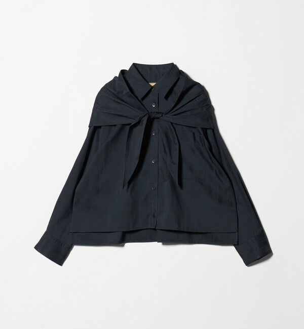 UNITED ARROWS「ペイズリー スカーフ シャツ」|シャツ・ブラウス|NAVY