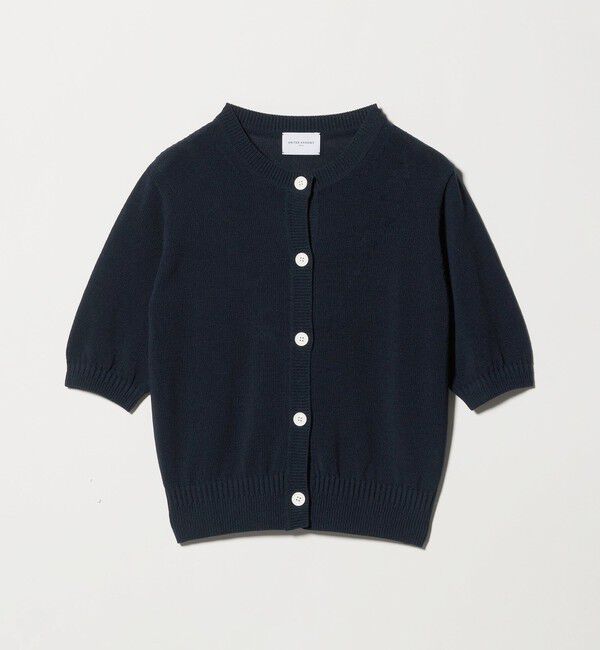 UNITED ARROWS「クルーネック ベーシック カーディガン ‐ウォッシャブル‐」|カーディガン|NAVY