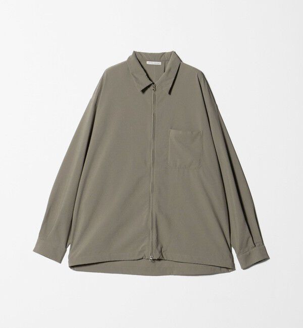 UNITED ARROWS「DotAir ドットエア サッカー ジップ シャツ　吸水速乾」|シャツ・ブラウス|OLIVE