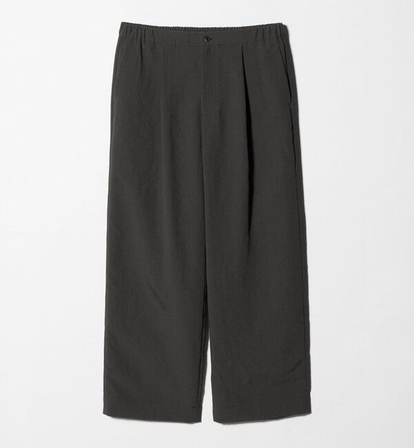 UNITED ARROWS「＜District＞ポリエステルタッサー 1プリーツ ワイド イージーパンツ」|チノ|
