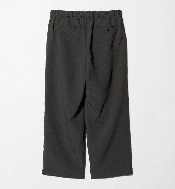 UNITED ARROWS「＜District＞ポリエステルタッサー 1プリーツ ワイド イージーパンツ」|チノ|