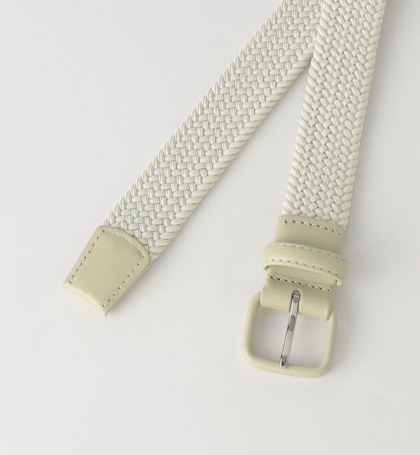 UNITED ARROWS green label relaxing「レザー バックル ゴムメッシュ ベルト」|ベルト|