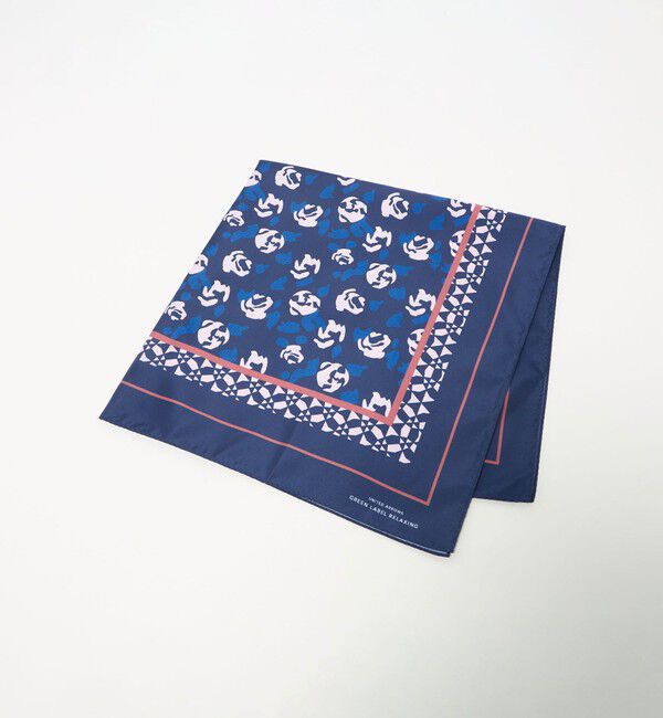 UNITED ARROWS green label relaxing「GLR スクエア ラージ スカーフ」|バンダナ・スカーフ|NAVY