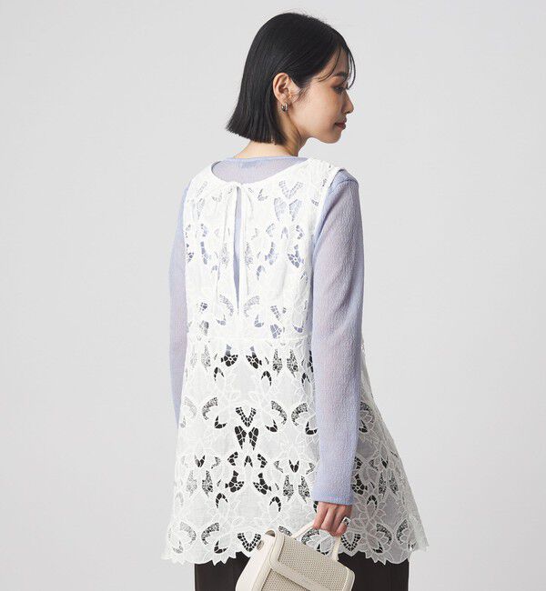 UNITED ARROWS green label relaxing「レース ノースリーブ ブラウス」|シャツ・ブラウス|