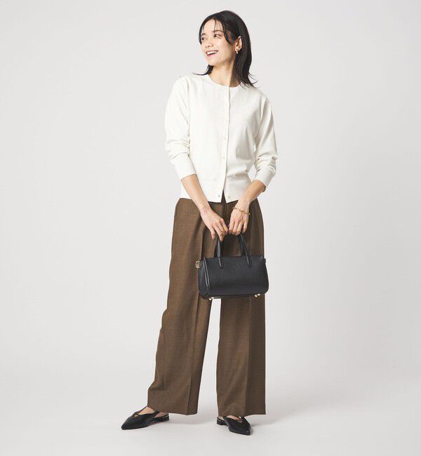 UNITED ARROWS green label relaxing「HIYOKE クルーネック ニット カーディガン マシンウォッシャブル 接触冷感 UVカット 遮熱」|カーディガン|