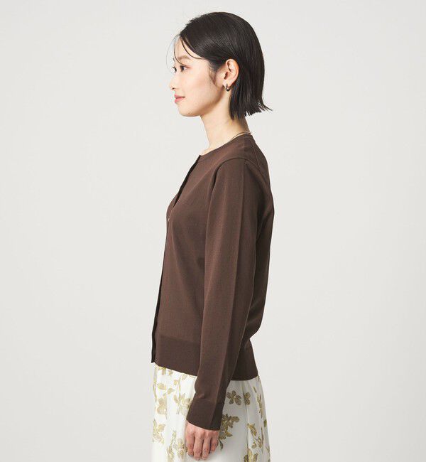 UNITED ARROWS green label relaxing「HIYOKE クルーネック ニット カーディガン マシンウォッシャブル 接触冷感 UVカット 遮熱」|カーディガン|