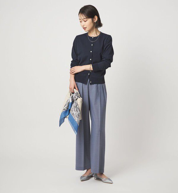 UNITED ARROWS green label relaxing「HIYOKE クルーネック ニット カーディガン マシンウォッシャブル 接触冷感 UVカット 遮熱」|カーディガン|