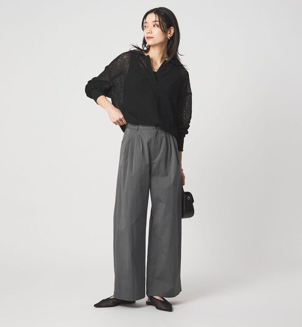 UNITED ARROWS green label relaxing「［size SHORTあり］グロッシー ワイド パンツ」|その他|