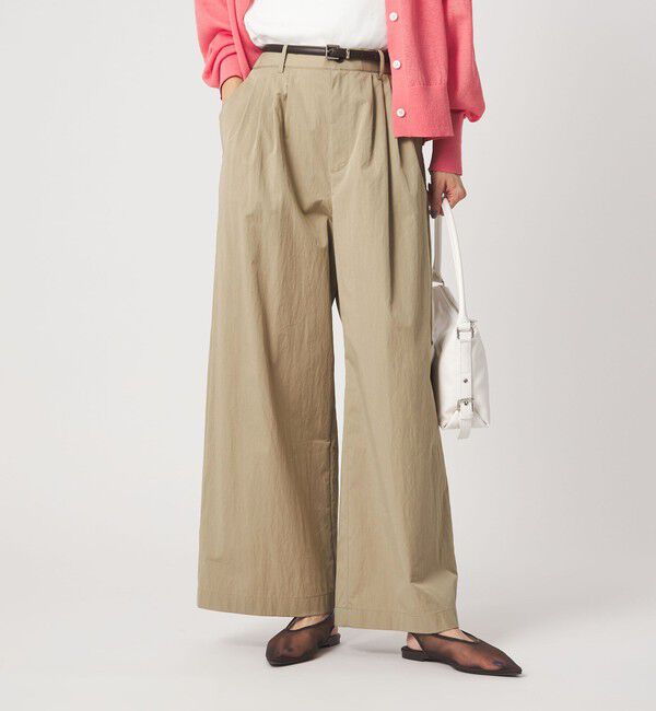 UNITED ARROWS green label relaxing「［size SHORTあり］グロッシー ワイド パンツ」|その他|