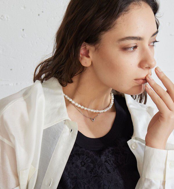 UNITED ARROWS green label relaxing「【WEB限定】フェイクパール トグル ネックレス」|ネックレス|