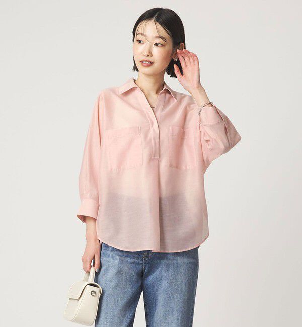 UNITED ARROWS green label relaxing「カールマイヤー スキッパー ポケット シャツ マシンウォッシャブル 通気性」|シャツ・ブラウス|