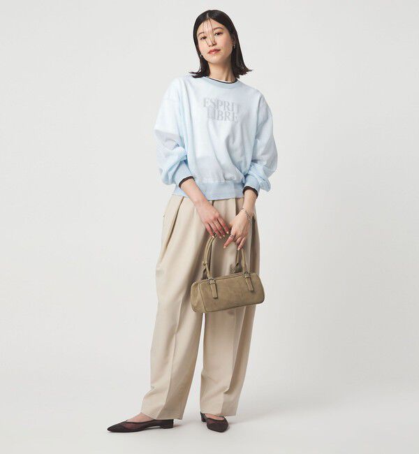 UNITED ARROWS green label relaxing「【WEB限定】＜at ease＞バイカラー シアー ニット プルオーバー」|ニット・セーター|