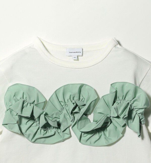 UNITED ARROWS green label relaxing「【スタメンシリーズ】フリル Tシャツ / キッズ  100cm-160cm」|Tシャツ・カットソー|
