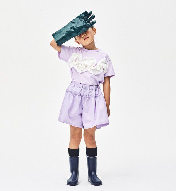 UNITED ARROWS green label relaxing「【スタメンシリーズ】フリル Tシャツ / キッズ  100cm-160cm」|Tシャツ・カットソー|