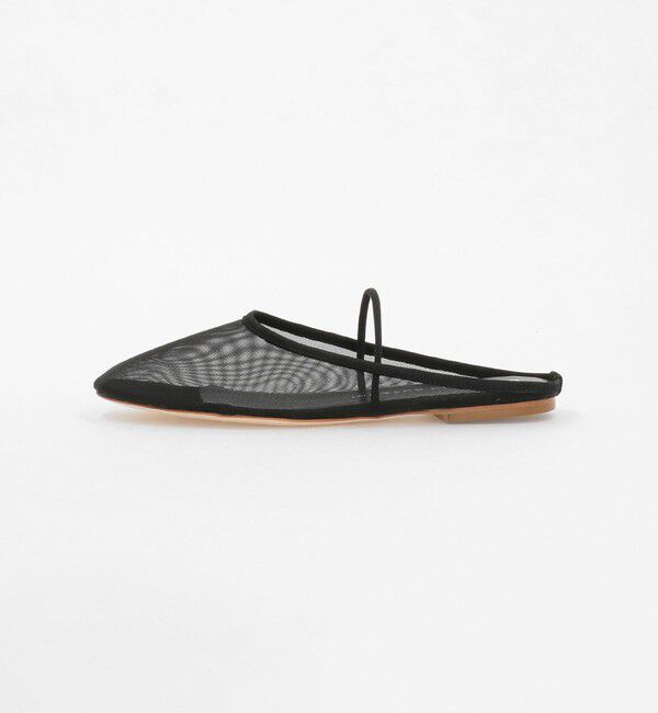 EMMEL REFINES「＜FABIO RUSCONI＞チュール フラット シューズ＜ Select by EMMEL REFINES ＞」|ローファー|BLACK