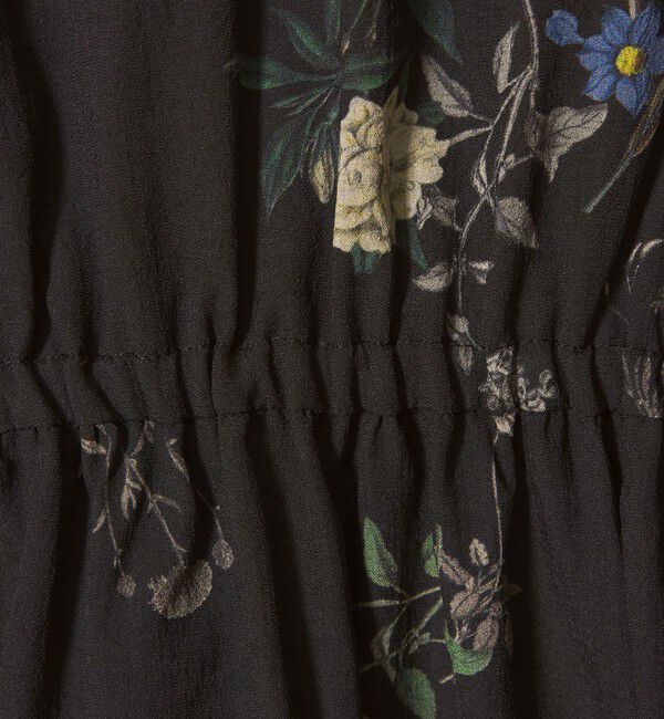 EMMEL REFINES「＜EMMEL REFINES＞EM フラワープリント ギャザーパフスリーブ ワンピース」|ワンピース|