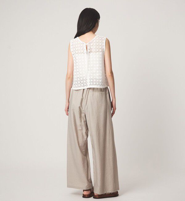 EMMEL REFINES「＜EMMEL REFINES＞EM クローバーレース ノースリーブ プルオーバー」|シャツ・ブラウス|