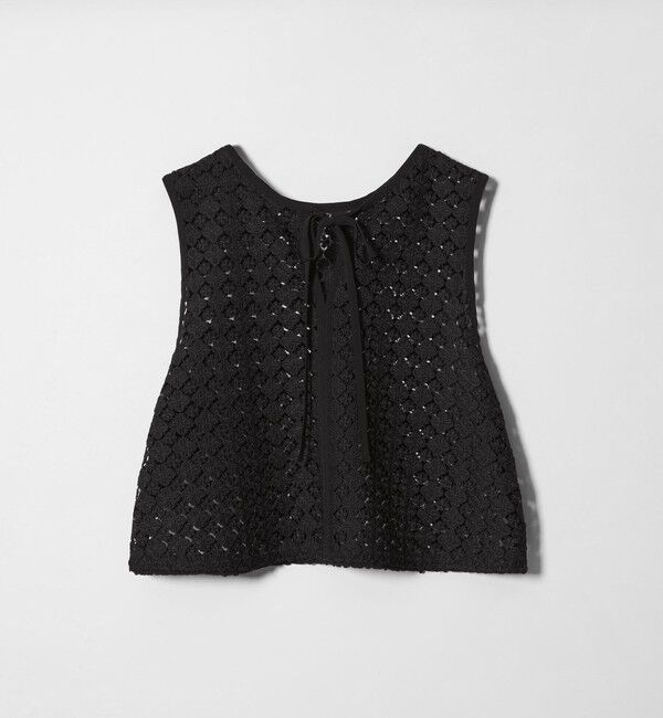 EMMEL REFINES「＜EMMEL REFINES＞EM クローバーレース ノースリーブ プルオーバー」|シャツ・ブラウス|