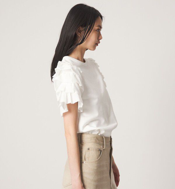 EMMEL REFINES「＜EMMEL REFINES＞EM ソデフリル プルオーバー」|Tシャツ・カットソー|