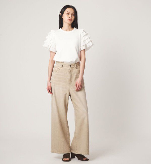 EMMEL REFINES「＜EMMEL REFINES＞EM ソデフリル プルオーバー」|Tシャツ・カットソー|